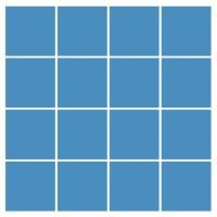 Фальш-квадрат плитка-модуль синий (012) 60*60, Keramark