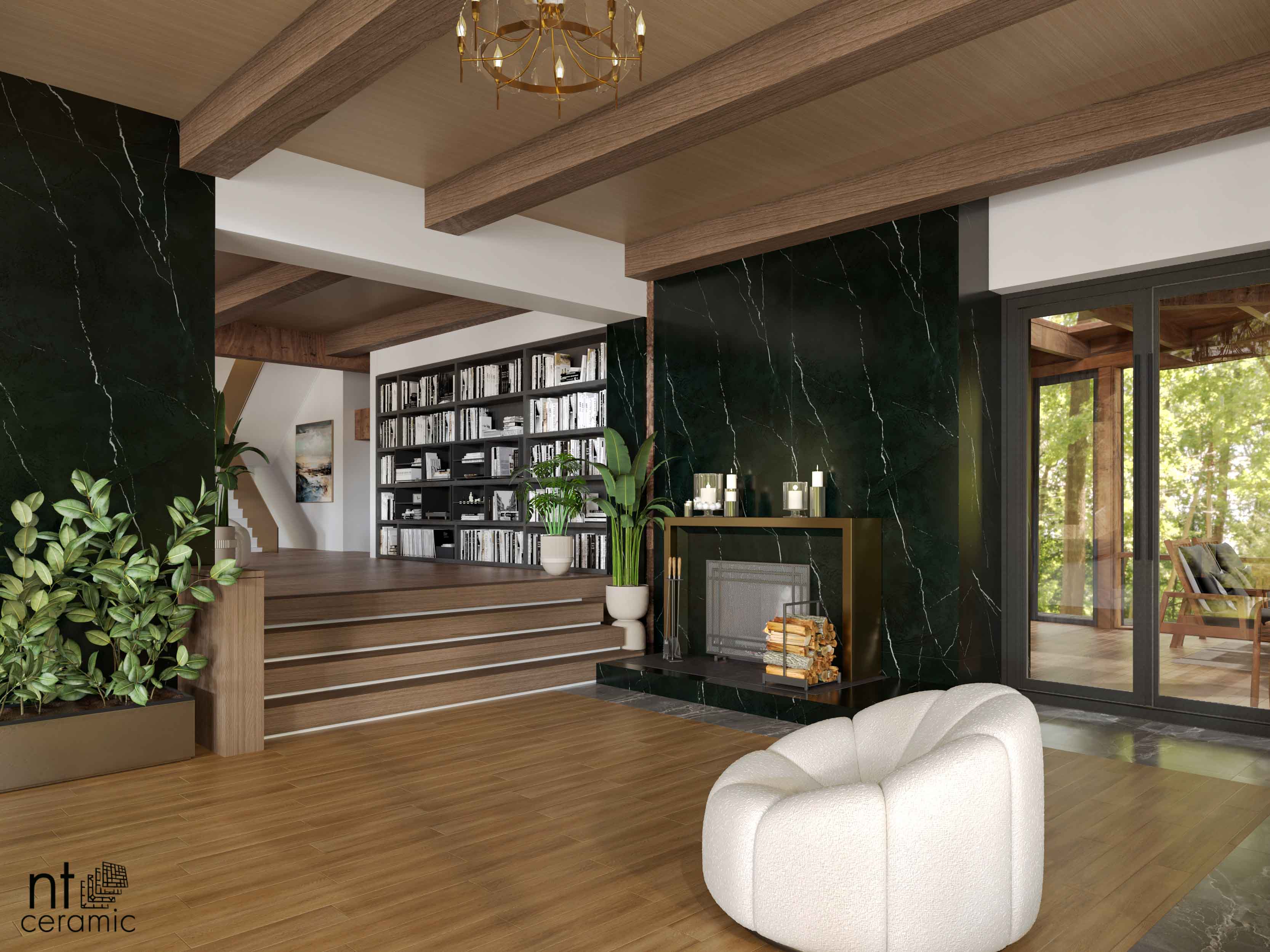 Керамогранит NTT3504L Nero Marquina 120x270