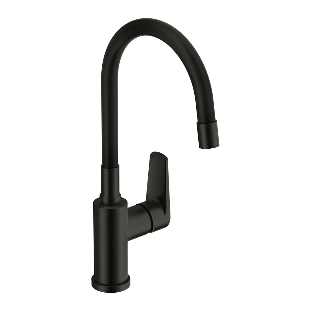 Смеситель для кухни MODUO с гибким изливом черный