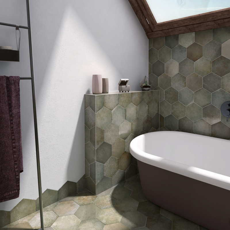 Heritage Equipe Плитка керамическая напольная 24953 HERITAGE HEXÁGONO Jungle 17,5х20 см плитка шестиугольник, шестигранник