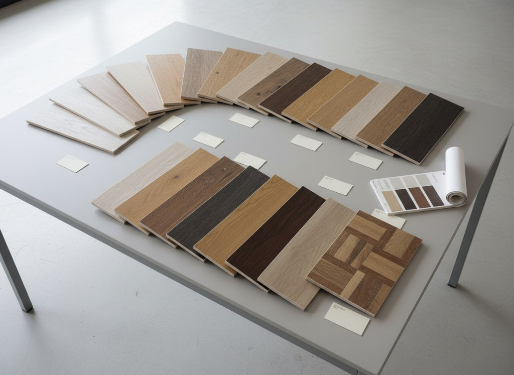 Выбор плитки под дерево по цвету и сортам дерева