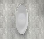 Ванна из искусственного камня ABBER Stein AS9633 белая матовая-4