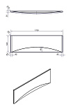 Панель для ванны фронтальная VIRGO 170-3