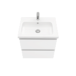 Тумба подвесная ELECTRA 60 под умыв-к Creavit Ideal 60, белый глянец, LE-WCAB-60-101-2