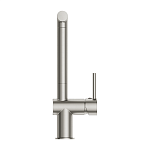 Смеситель для кухни FLAVIS с выдвижным изливом два режима сатин-4