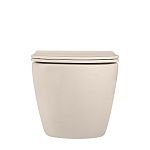 Унитаз ABBER Bequem AC1101MBE подвесной светло-бежевый матовый, безободковый-6