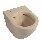 Унитаз ABBER Bequem AC1100MBB подвесной бежевый матовый, безободковый-5