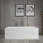 Ванна из искусственного камня ABBER Stein AS9642-1.8 белая матовая-3