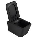 Унитаз ABBER Rechteck AC1201MB подвесной черный матовый, безободковый-7