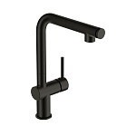 Смеситель для кухни FLAVIS с выдвижным изливом два режима черный-2