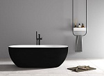 Акриловая ванна ABBER AB9241MB черная матовая-2