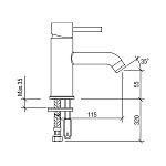Смеситель для раковины LAPARET MINILIADA N2011702LPT-7