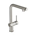 Смеситель для кухни FLAVIS с выдвижным изливом два режима сатин-2