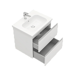 Тумба подвесная ELECTRA 60 под умыв-к Creavit Ideal 60, белый глянец, LE-WCAB-60-101-3