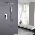 Душевая система ABBER Weiss Insel AF8018 скрытого монтажа без излива, хром-2