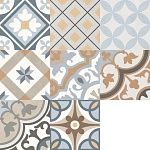 Плитка Pamp 7 (MIX) 20х20 Creto, в стиле пэчворк