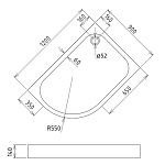 Душевой поддон Gemy ST20 R-2