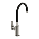 Смеситель для кухни MODUO с гибким изливом сатин-5