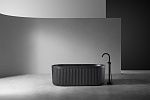 Ванна из искусственного камня ABBER Stuttgart AM9925B черная матовая-2