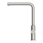 Смеситель для кухни FLAVIS с выдвижным изливом сатин-6