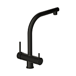 Смеситель для кухни CREA однорычажный с подключением фильтра черный-5