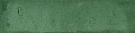 Настенная плитка Nice Ker London green 7.5x30 зеленая глянцевая / рельефная моноколор