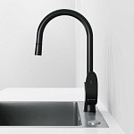 Смеситель для кухни LAPARET LISERA с выдвижным изливом BLACK N2042429LPT-5
