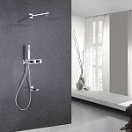 Душевая система ABBER Rund AF8717 скрытого монтажа с изливом, хром-2