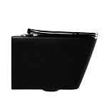 Унитаз ABBER Rechteck AC1200MB подвесной черный матовый, безободковый-5