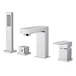 Смеситель ABBER Daheim AF8213 на борт ванны, хром