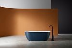 Ванна из искусственного камня ABBER Frankfurt AM9941DB синяя матовая-2