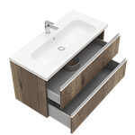 Тумба подвесная ELECTRA 100 под умыв-к Creavit Ideal 100, дуб Рока, LE-WCAB-100-222-3