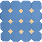 Фальш-октагон плитка-модуль под вставки 4.7*4.7 синий (012) 60*60, Keramark
