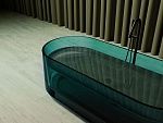 Прозрачная ванна ABBER Kristall AT9708Aquamarin бирюзовая-5