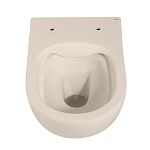 Унитаз ABBER Bequem AC1101MBE подвесной светло-бежевый матовый, безободковый-9