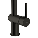 Смеситель для кухни MELAR с выдвижным изливом черный-3