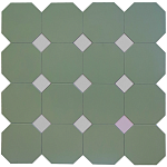 Фальш-октагон плитка-модуль под вставки 4.7*4.7 зеленый (007) 60*60, Keramark