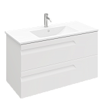 Тумба подвесная ATLAS 100 под умыв-к Creavit Su 100, белый матовый, LA-WCAB-100-122-2