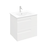 Тумба подвесная ATLAS 60 под умыв-к Creavit Su 60, белый матовый, LA-WCAB-60-122-2