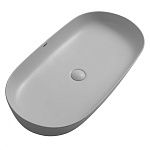 Раковина накладная ABBER Bequem AC2110MLG светло-серая матовая-3