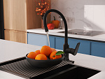 Смеситель для кухни MODUO с гибким изливом черный-14