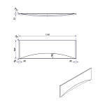 Панель для ванны фронтальная VIRGO 150-3