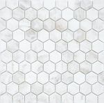Шестиугольная мозаика Dolomiti bianco MAT hex 18x30x6 (Caramelle Mosaic)