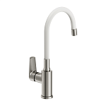 Смеситель для кухни MODUO с гибким изливом белый-5