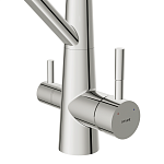 Смеситель для кухни VIVO однорычажный с подключением фильтра с гибким изливом хром-3