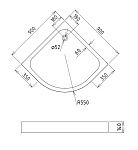 Душевой поддон Gemy ST07T-3