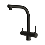 Смеситель для кухни CREA однорычажный с подключением фильтра черный