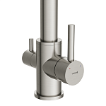 Смеситель для кухни ZEN с подключением фильтра с гибким изливом сатин-3