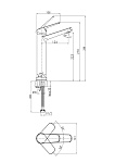 Смеситель FLAVIS высокий для раковины-7