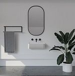 Раковина подвесная ABBER Stein AS2626 белая матовая-3